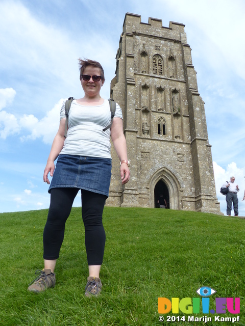 FZ005539 Giant Jenni at Glastonbury tor